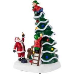 Northlight LED Lighted Animated And Musical Santa's Helpers Christmas Decoration - 12" -Northlight GUEST 6334e226 a342 4b56 b08b 4fff88913638