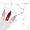 Northlight Mini Icicle Incandescent Christmas Lights - Red And Clear - 8.75' White Wire - 150ct -Northlight GUEST 6347ec57 1fea 4731 9f29 7312dbbdcd1c