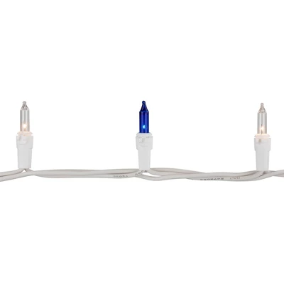 Northlight Mini Incandescent Christmas Lights - Blue And Clear - 21.5' White Wire - 100ct 7 Northlight Mini Incandescent Christmas Lights - Blue And Clear - 21.5' White Wire - 100ct - Image 5