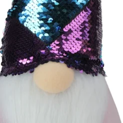 Northlight Gnome With Flip Sequin Hat Christmas Decoration - 17.5" - Purple And Blue -Northlight GUEST 66292383 4007 4fc0 ae8a d7bc7783eca7