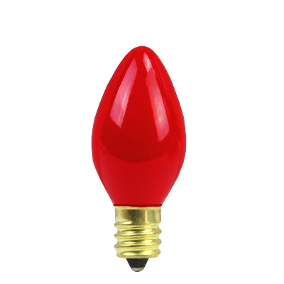 Northlight Pack Of 25 Opaque Red C7 Christmas Replacement Bulbs 3 Northlight Pack Of 25 Opaque Red C7 Christmas Replacement Bulbs