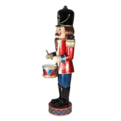 Northlight 60.5" Red And Black LED Animated Musical Drumming Christmas Nutcracker -Northlight GUEST 66d56b02 0fba 454b acb5 a39af3230d9d