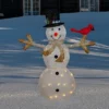 Northlight 49" White And Black LED Lighted Snowman With Top Hat Christmas Outdoor Decoration -Northlight GUEST 6a8571e1 0cc6 4604 9bb6 837eb6790ec3