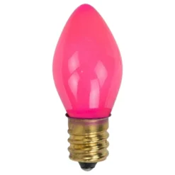Northlight Opaque C7 Christmas Replacement Bulbs - Pink - Pack Of 25 -Northlight GUEST 6df6c263 dd7d 4c29 9ce7 9039c11c2e8a