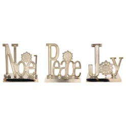 Northlight Peace, Joy And Noel Metal Christmas Stocking Holders - 6.5" - Set Of 3 -Northlight GUEST 6ead2b40 595a 4259 b7ce 7064fc0b6af8