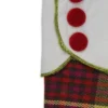 Northlight 19" Multi-Color Plaid Christmas Stocking With Green And Yellow Trim And Red Buttons -Northlight GUEST 7016e6fb b862 49b0 b13d d6ff38cc255a