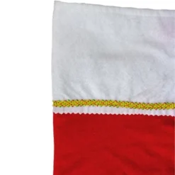 Northlight 19" Red And White Soild Christmas Stocking With Gold Glitter Pen