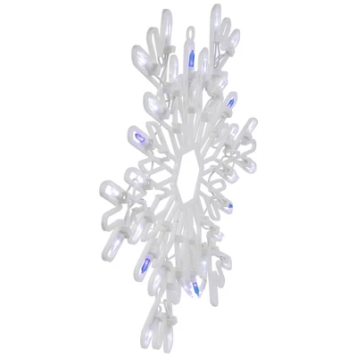 Northlight LED Lighted Snowflake Christmas Window Silhouette - 15" - Pure White And Blue 7 Northlight LED Lighted Snowflake Christmas Window Silhouette - 15" - Pure White And Blue - Image 5