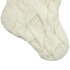 Northlight Cable Knit Christmas Stocking With Faux Fur Cuff - 20.5" - Cream And White 8 Northlight Cable Knit Christmas Stocking With Faux Fur Cuff - 20.5" - Cream And White -Northlight GUEST 74a40cab 1bc3 41fe 8c3b 7b0048398056