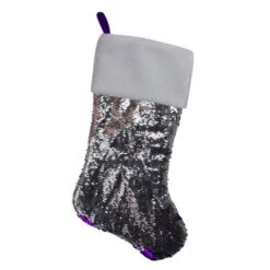 Northlight 23" Purple And Silver Reversible Sequined Christmas Stocking With Faux Fur Cuff 8 Northlight 23" Purple And Silver Reversible Sequined Christmas Stocking With Faux Fur Cuff -Northlight GUEST 759e5953 5677 4db4 b369 5c4c41ee33f0