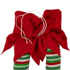 Northlight Striped Plush Elf Legs Christmas Decorations - 19" - Red And Green - Set Of 2 -Northlight GUEST 75de7e79 5d96 44a5 99b3 b0ab8a00aa60