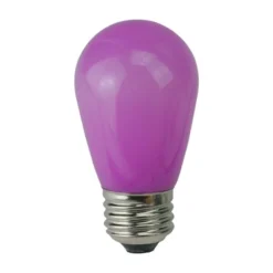 Northlight Pack Of 25 Opaque LED S14 Purple Christmas Replacement Bulbs