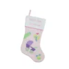 Northlight 18.5" Pink And White "Baby's First Christmas" Embroidered Stocking -Northlight GUEST 7ec18a02 0ce7 4ecb 826a 58feaee8d529