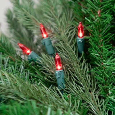 Northlight LED Mini Christmas Lights - Red - 33' Green Wire - 100ct 3 Northlight LED Mini Christmas Lights - Red - 33' Green Wire - 100ct