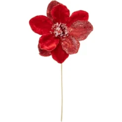 Northlight 18" Red Magnolia Glittered Christmas Stem Spray 11 Northlight 18" Red Magnolia Glittered Christmas Stem Spray -Northlight GUEST 822c7e54 53ae 4315 9a32 d06d59b2a55d