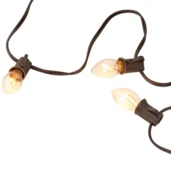 Northlight C7 Christmas String Lights - Clear - 24' Brown Wire - 25ct -Northlight GUEST 839cc74d 933d 48ed 9b37 d9fb513249f6