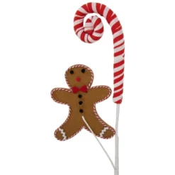 Northlight 28" Gingerbread And Candy Cane Swirls Christmas Spray -Northlight GUEST 849cb0c9 22ad 4ff9 a870 26d850284069