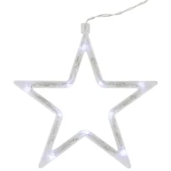 Northlight LED Stars Christmas Icicle Lights - Pure White - 8.25' Clear Wire - 12ct -Northlight GUEST 85577aa9 833d 49a6 bf32 40395caaa402
