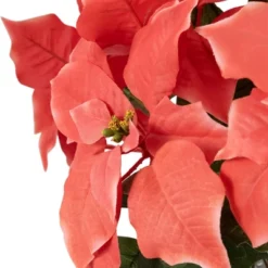 Northlight 28" Dark Pink Artificial Christmas Poinsettia With Gold Wrapped Base -Northlight GUEST 8888e533 a0c1 492e bc01 befece789537