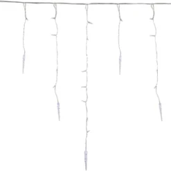 Northlight LED Ice Pillar Christmas Icicle Lights - Pure White - 29' Clear Wire - 360ct -Northlight GUEST 89753037 a461 4f67 bc6d 081a920507a7