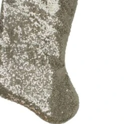 Northlight 22" Golden Metallic Sequined Christmas Stocking With Satin Cuff -Northlight GUEST 8cbc3dd2 6948 40ef 9b79 4a1f1c5f7a21