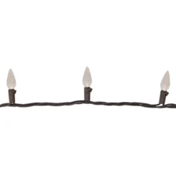 Northlight 70ct LED Faceted C6 Christmas String Lights Warm White - 23' Brown Wire -Northlight GUEST 91aad2c7 c1d7 4cfb a657 cdc905b91134