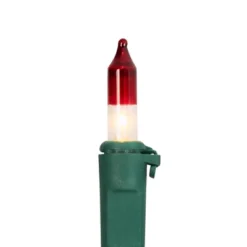 Northlight Mini Christmas Light Set - Clear With Red Tips - 20.25' Green Wire - 100ct -Northlight GUEST 92f14563 b999 428a a553 cd39e865ace9