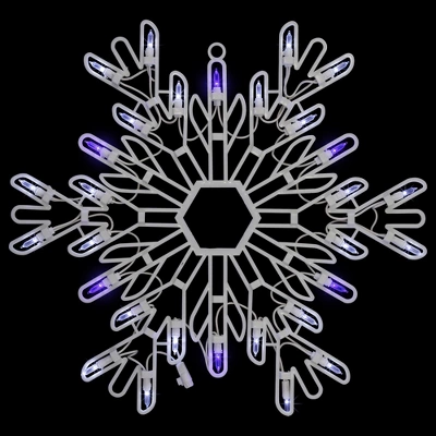 Northlight LED Lighted Snowflake Christmas Window Silhouette - 15" - Pure White And Blue 3 Northlight LED Lighted Snowflake Christmas Window Silhouette - 15" - Pure White And Blue