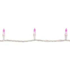 Northlight 50 LED Pink Mini Christmas Lights - 16.25 Ft White Wire -Northlight GUEST 99ac37aa e96e 40eb 900d e5bbd8fa84a7