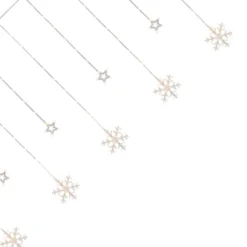 Northlight LED Star And Snowflake Window Curtain Christmas Lights - Clear - 4.75' Clear Wire - 250ct -Northlight GUEST 99dc2a4c d368 46bc a0f7 f272c914509a