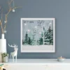 Northlight LED Lighted Let It Snow Winter Forest Christmas Canvas Wall Art 10" X 10" -Northlight GUEST 9a0f5e5e e6cb 431e be83 149c1c2f999a