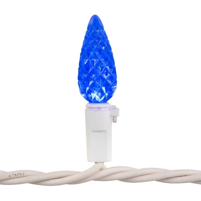 Northlight Patriotic LED C6 Faceted Christmas Lights - Red, White And Blue - 16.5' White Wire - 50ct 8 Northlight Patriotic LED C6 Faceted Christmas Lights - Red, White And Blue - 16.5' White Wire - 50ct - Image 6