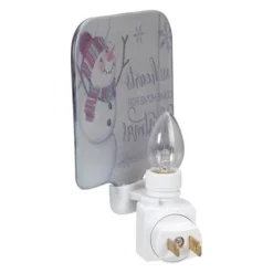 Northlight 4" White All Hearts Come Home For Christmas Glass Night Light -Northlight GUEST 9d5a766d 7e2f 41d1 a51d f9fd8749224b
