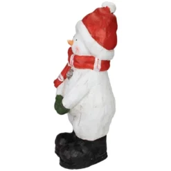 Northlight Standing Snowman Christmas Decoration - 17" - White And Red