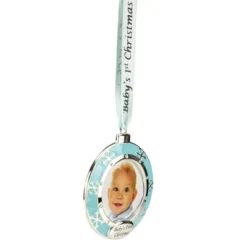 Northlight 3" Blue Silver-Plated Baby's First Christmas Ornament With European Crystals 7 Northlight 3" Blue Silver-Plated Baby's First Christmas Ornament With European Crystals -Northlight GUEST a36d0ec2 e6d3 4cbe 8c7e c36c4c6edc12