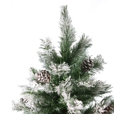 Northlight Medium Flocked Angel Pine Artificial Christmas Tree - 6' - Unlit 6 Northlight Medium Flocked Angel Pine Artificial Christmas Tree - 6' - Unlit - Image 4