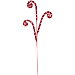 Northlight 27" Red And White Candy Cane Curls Christmas Spray -Northlight GUEST a71f37d0 ddfc 4700 8c52 fa8ce20b5482