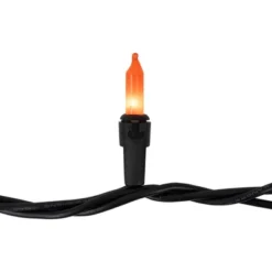 Northlight Mini Christmas Light Set - Orange - 20.25' Black Wire - 100ct -Northlight GUEST a7c23655 a1d7 4eee b5dd 56b7a030d54a