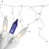 Northlight Mini Icicle Incandescent Christmas Lights - Blue And Clear - 8.75' White Wire - 150ct -Northlight GUEST a8fec004 a22e 4a00 a56a 3851284ec6cd
