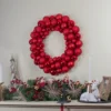 Northlight Red 3-Finish Shatterproof Ball Christmas Wreath, 36-Inch, Unlit -Northlight GUEST afbd2c6f a335 45dd 8e11 35997eb9cd77