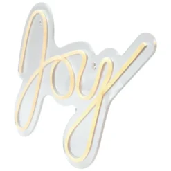 Northlight 12" White LED Lighted "Joy" Neon Style Christmas Sign -Northlight GUEST b0e7528a 4090 4d39 b838 737f6b62fd49