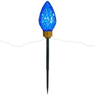 Northlight LED Lighted C9 Style Christmas Pathway Lawn Stakes - 3 Ft - Multi - 3-Count 5 Northlight LED Lighted C9 Style Christmas Pathway Lawn Stakes - 3 Ft - Multi - 3-Count - Image 3