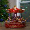 Northlight 14" LED Lighted Animated And Musical Carousel Christmas Decoration -Northlight GUEST b81900c4 b2d1 413f 8e17 3bb25f526b7f