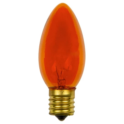 Northlight Pack Of 25 Incandescent C9 Orange Christmas Replacement Bulbs 3 Northlight Pack Of 25 Incandescent C9 Orange Christmas Replacement Bulbs