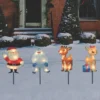 Northlight Set Of 4 Lighted Rudolph And Friends Christmas Pathway Markers - Clear Lights -Northlight GUEST bac5c748 28dc 4d8b 9cc1 8a51494c0a66
