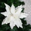 Northlight 24" Cream Glittered Poinsettia Christmas Stem Spray -Northlight GUEST bc2fc9ef 9956 4ac1 96d1 ea4934822121