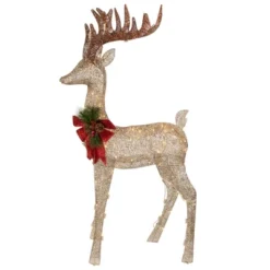 Northlight 48" Pre-Lit LED Champagne Deer Outdoor Christmas Decoration -Northlight GUEST bdf9b2d3 6b8a 47ad a7f7 0151cfc171c4