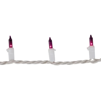 Northlight Mini Incandescent Christmas Lights - Purple - 10' White Wire - 50ct 5 Northlight Mini Incandescent Christmas Lights - Purple - 10' White Wire - 50ct - Image 3