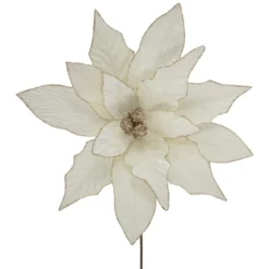 Northlight 24" Cream Poinsettia Christmas Stem Spray -Northlight GUEST c15ec0c3 757d 4ba6 8626 cd659134a792