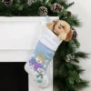 Northlight 21" Blue And White "Baby's First Christmas" Snowman Stocking
